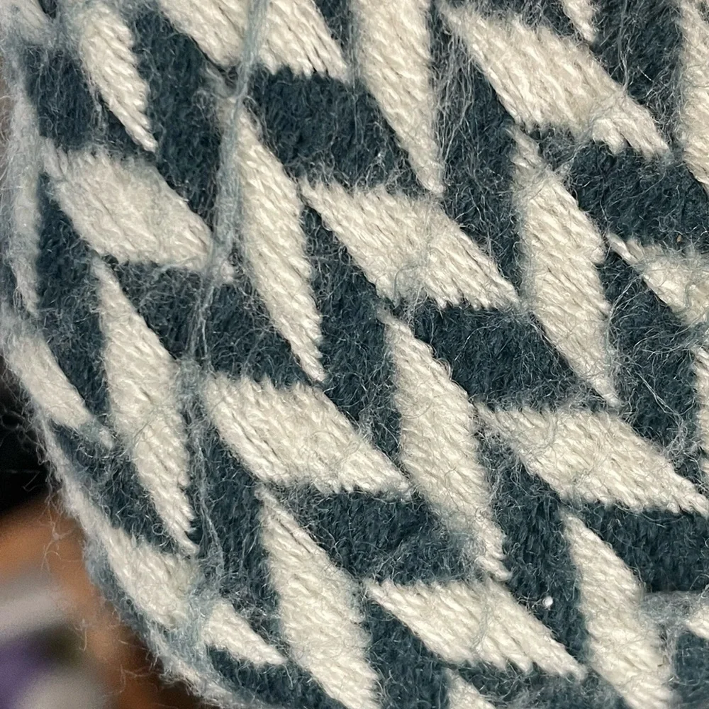 West Elm chevron knit throw blanket
